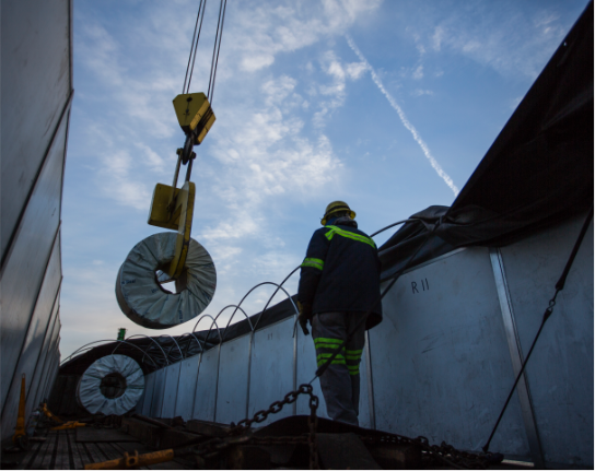 Guy next to crane hook
